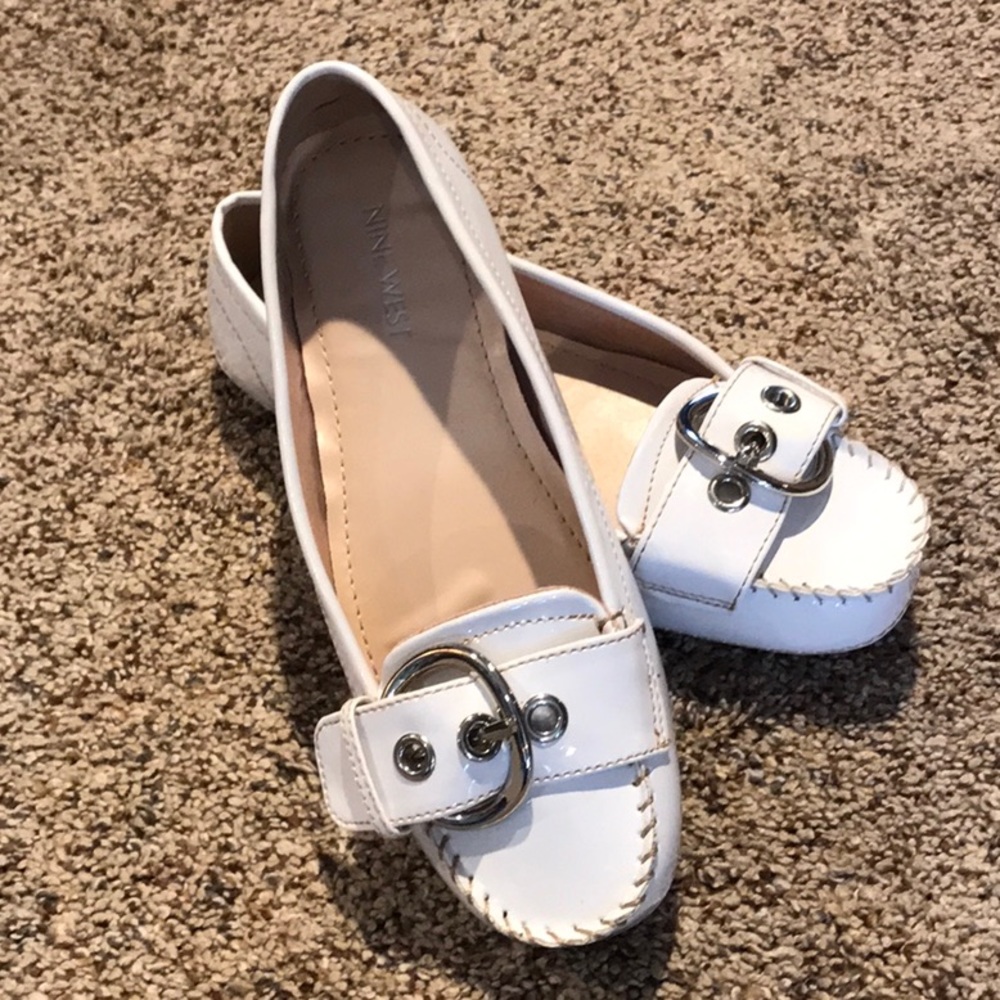 Nine West Julissa2 White Patent Leather Shoes